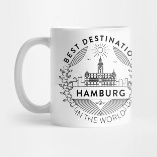 Hamburg Minimal Badge Design Mug